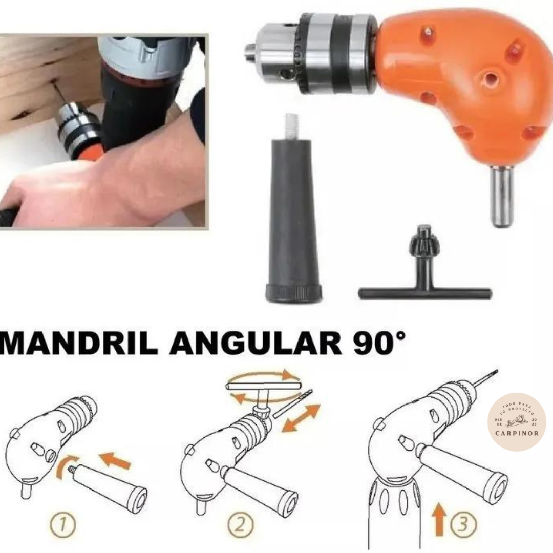 MANDRIL ANGULAR PARA  TALADRO