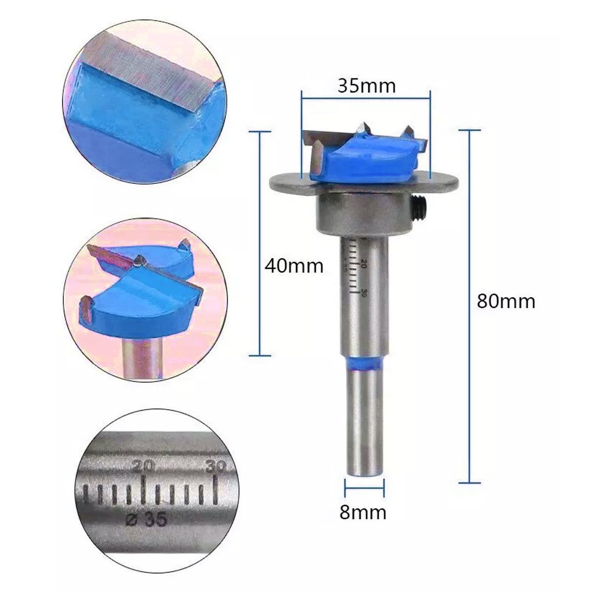 GUIA PARA INSTALACIÓN DE BISAGRAS CON BROCA FOSTNER 35MM